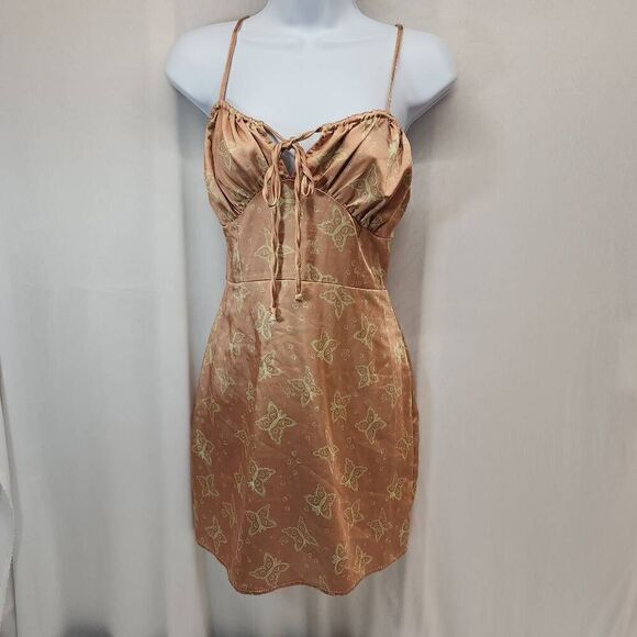 PacSun Dresses & Skirts - Pacsun LA Hearts Size M Butterfly Dress- Spaghetti Straps Mini Y2k
